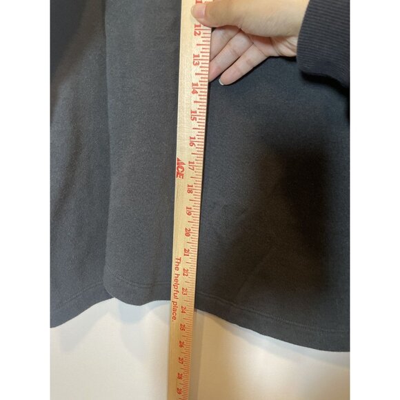 J.Crew Wide Button Collar Pullover Sweatshirt Size Small Black Long Sleeve - Picture 10 of 11